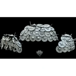 Miniature<Shield Wall - Miniature Marvels: Airplane Models & Painted Dice