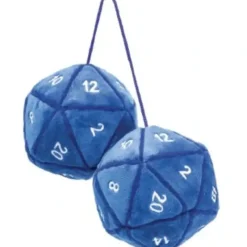 Shop All*20-sided Plush Dice Dangler Blue - Miniature Marvels: Airplane Models & Painted Dice