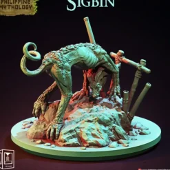 Miniature<Sigbin - Miniature Marvels: Airplane Models & Painted Dice