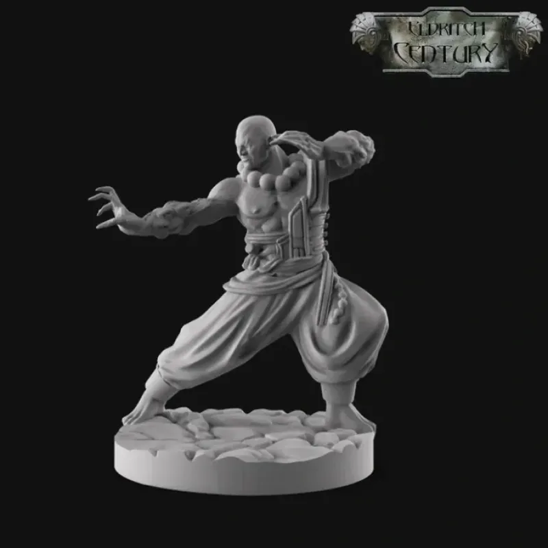 Miniature<Sino-Siberian Mandate Monadist Monk Alpha - Miniature Marvels: Airplane Models & Painted Dice