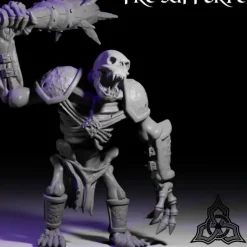 Miniature<Skeletal Ogre - Miniature Marvels: Airplane Models & Painted Dice