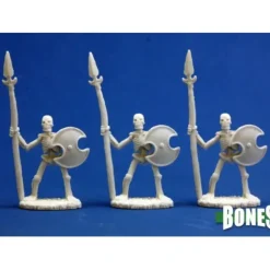 Miniature<Skeletal Spearmen (3): Bones RPR 77001 - Miniature Marvels: Airplane Models & Painted Dice