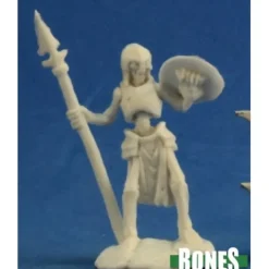 Miniature<Skeleton Guardian Spearman (3): Bones RPR 77239 - Miniature Marvels: Airplane Models & Painted Dice