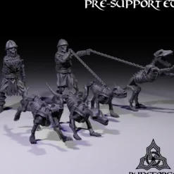 Miniature<Skeleton Hound Bundle - Miniature Marvels: Airplane Models & Painted Dice