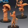 Miniature<Skeleton Nobles - Miniature Marvels: Airplane Models & Painted Dice