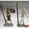Miniature<Skeleton Spearmen (2): Dark Heaven Legends RPR 03757 - Miniature Marvels: Airplane Models & Painted Dice