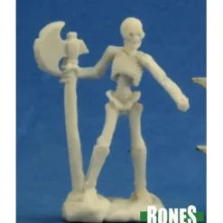 Miniature<Skeleton Warrior Axeman (3): Bones RPR 77243 - Miniature Marvels: Airplane Models & Painted Dice