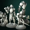 Miniature<Skeleton Warrior Bundle - Miniature Marvels: Airplane Models & Painted Dice