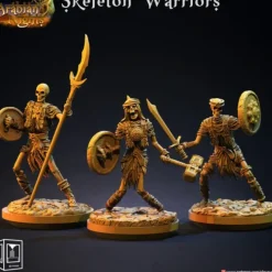 Miniature<Skeleton Warriors - Miniature Marvels: Airplane Models & Painted Dice