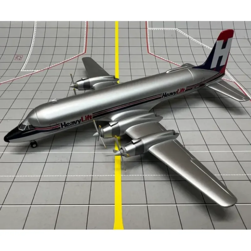 Airplane Model<Sky Classics 1:200 Canadair CL-44-0 "Heavylift" - Miniature Marvels: Airplane Models & Painted Dice