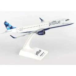 Airplane Model<SkyMarks 1:100 JetBlue Blueberries E190 SKR851 - Miniature Marvels: Airplane Models & Painted Dice