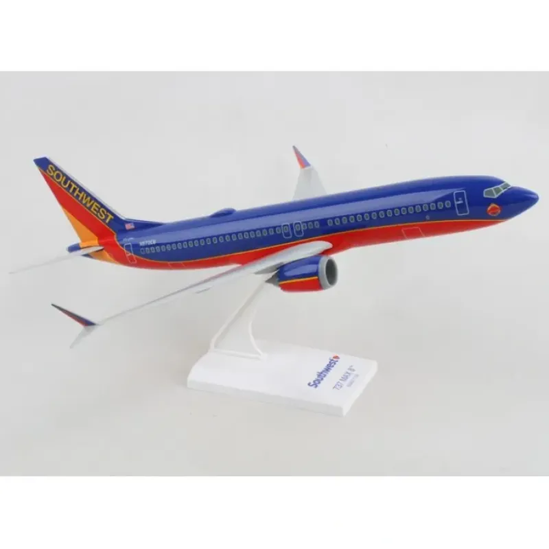 Airplane Model<SkyMarks 1:130 Southwest Boeing 737Max8 N872CB Coleen Barett retro livery SKR1140 - Miniature Marvels: Airplane Models & Painted Dice
