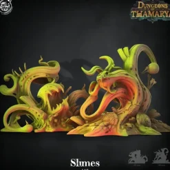 Miniature<Slimes - Miniature Marvels: Airplane Models & Painted Dice