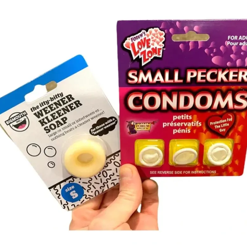 Egpull<Small Pecker Condoms & Mini Willy Weener Cleaner Soap - Adult Gag Joke Gift Set - Miniature Marvels: Airplane Models & Painted Dice