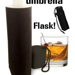 Egpull<Smuggle Your Booze Alcohol Liquor Drink Vacation - 9 Oz. Hidden Flask Umbrella - Miniature Marvels: Airplane Models & Painted Dice