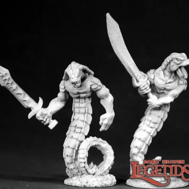 Miniature<Snakemen: Dark Heaven Legends RPR 02498 - Miniature Marvels: Airplane Models & Painted Dice