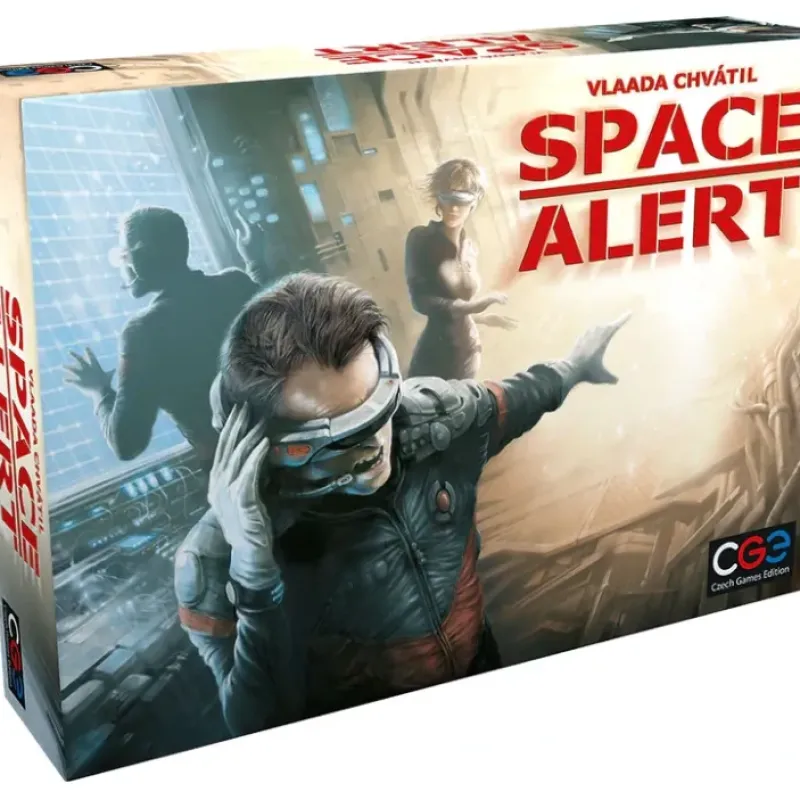 Board Game<Space Alert CGE 00005 - Miniature Marvels: Airplane Models & Painted Dice