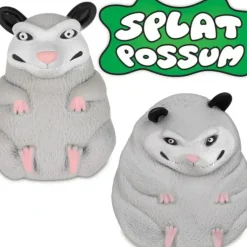 Egpull<SPLAT POSSUM Squishy Squish Squeezable Stress Figure Toy - Archie McPhee - Miniature Marvels: Airplane Models & Painted Dice