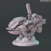 Miniature<stallion Jetbike Rider - Miniature Marvels: Airplane Models & Painted Dice
