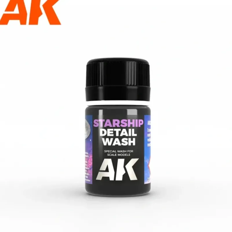 Paint<Starship: Detail Wash 35ml LTG AK-636 - Miniature Marvels: Airplane Models & Painted Dice