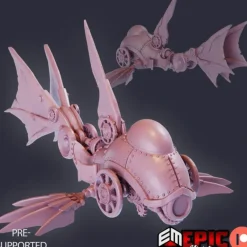 Miniature<Steam-Tech X1200 Flappyfish - Miniature Marvels: Airplane Models & Painted Dice