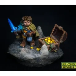 Miniature<Stitch Thimbletoe, Halfling Thief: Dungeon Dwellers RPR 07004 - Miniature Marvels: Airplane Models & Painted Dice