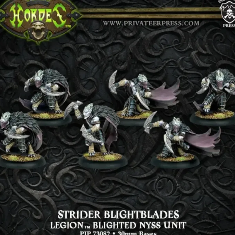 Miniature<Strider Blightblades/Rangers: Legion of Everblight- Blighted Nyss Unit PIP 73082 - Miniature Marvels: Airplane Models & Painted Dice