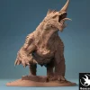 Miniature<Stygian Guard Hound Roaring - Miniature Marvels: Airplane Models & Painted Dice