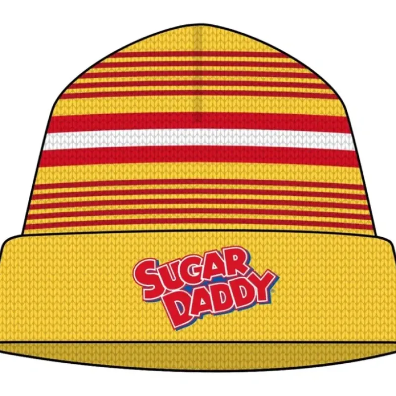 Egpull<SUGAR DADDY Candy Beanie - Trendy Retro Skater Winter Soft Cap Hat - Miniature Marvels: Airplane Models & Painted Dice