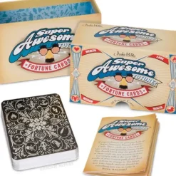 Egpull<Super Awesome Future! Fortune Teller Card Game Box Set ~ Archie McPhee - Miniature Marvels: Airplane Models & Painted Dice