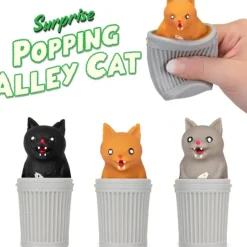 Egpull<Surprise Popping Alley Cat (choose color) squeeze it, SURPRISE! - Archie McPhee - Miniature Marvels: Airplane Models & Painted Dice