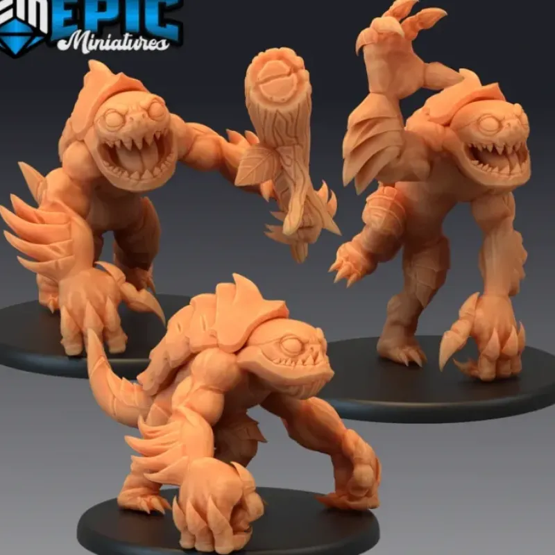 Miniature<Swamp Abominations - Miniature Marvels: Airplane Models & Painted Dice