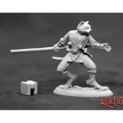 Miniature<Swiftpaw, Catfolk Monk: Dark Heaven Legends RPR 03923 - Miniature Marvels: Airplane Models & Painted Dice
