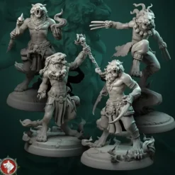 Miniature<Tabaxi - Miniature Marvels: Airplane Models & Painted Dice