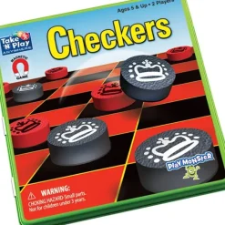 Board Game<Take 'N' Play Anywhere: Checkers PAT 671 - Miniature Marvels: Airplane Models & Painted Dice