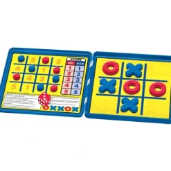 Board Game<Take 'N' Play Anywhere: Tic-Tac-Toe PAT 675 - Miniature Marvels: Airplane Models & Painted Dice