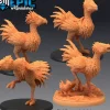 Miniature<Terror Bird Set - Miniature Marvels: Airplane Models & Painted Dice
