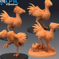 Miniature<Terror Bird Set - Miniature Marvels: Airplane Models & Painted Dice