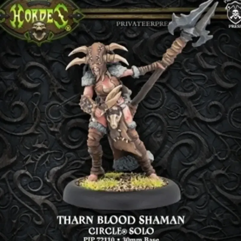 Miniature<Tharn Blood Shaman: Circle of Orboros - Solo PIP 72110 - Miniature Marvels: Airplane Models & Painted Dice