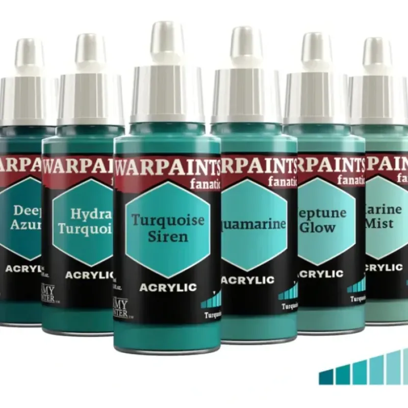 Paint<The Army Painter - Warpaints Fanatic: Turquoises - Miniature Marvels: Airplane Models & Painted Dice