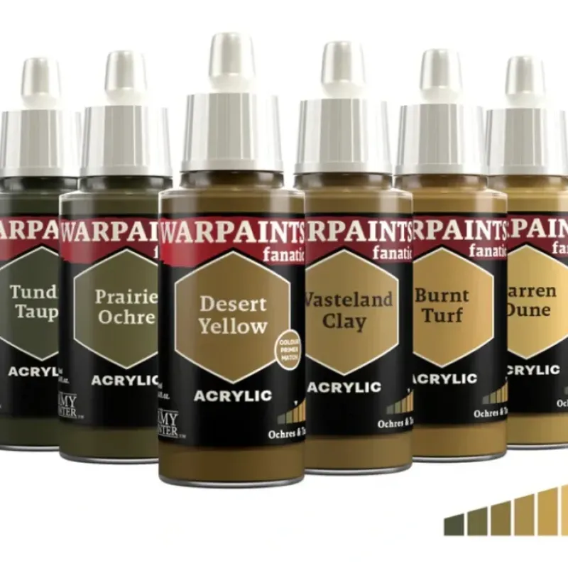 Paint<The Army Painter - Warpaints Fanatic: Ochres & Tans - Miniature Marvels: Airplane Models & Painted Dice
