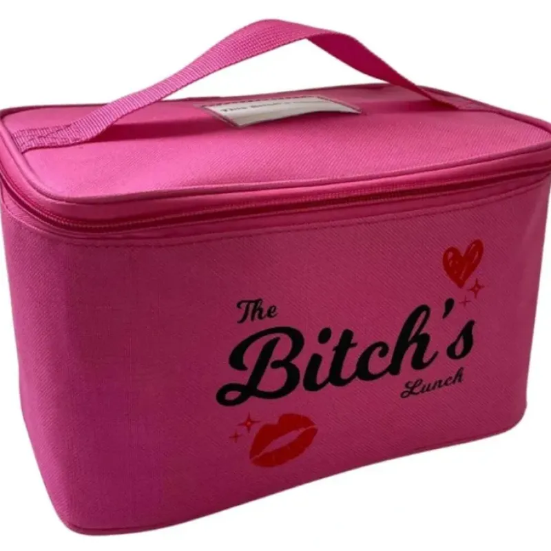 Egpull<The Bitch's Lunch Box Bag ~ Insulated Ice Chest Pink Cooler Bag - Fun Adult Gift - Miniature Marvels: Airplane Models & Painted Dice