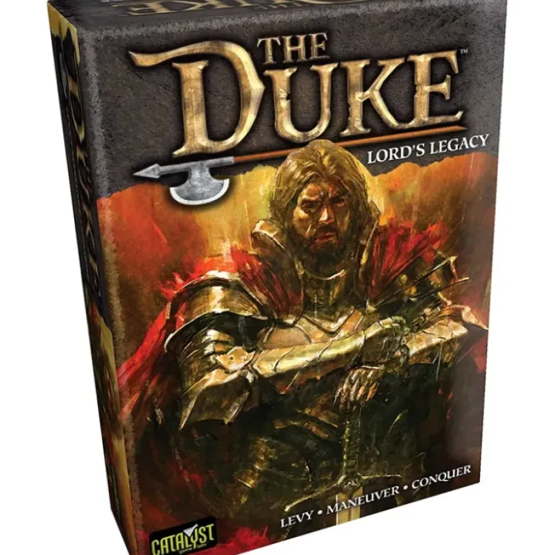Board Game<The Duke: Lords Legacy CAT 1300L - Miniature Marvels: Airplane Models & Painted Dice