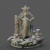Miniature<The Hierophant Tarot - Miniature Marvels: Airplane Models & Painted Dice