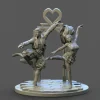 Miniature<The Lovers Tarot - Miniature Marvels: Airplane Models & Painted Dice