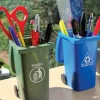 Egpull<The Mini Curbside Trash & Recycle Can Set - Awesome Pen/Pencil Holder with lids - Miniature Marvels: Airplane Models & Painted Dice