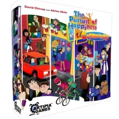 Board Game<The Pursuit of Happiness: Community Expansion SHG 7040 - Miniature Marvels: Airplane Models & Painted Dice
