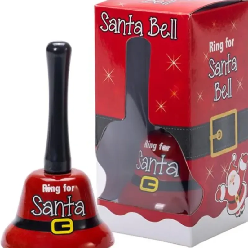 Egpull<THE SANTA HAND BELL - Christmas Holiday Gag Joke Home Office Desk Prop Gift - Miniature Marvels: Airplane Models & Painted Dice