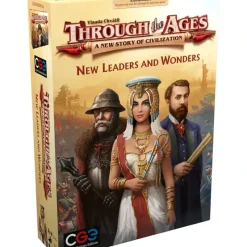 Board Game<Through the Ages: New Leaders & Wonders Expansion CGE 00056 - Miniature Marvels: Airplane Models & Painted Dice