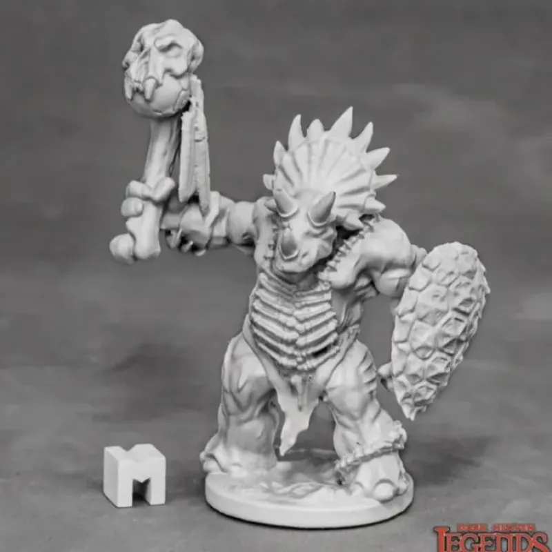 Miniature<Thunderfoot Defender (Triceratops): Dark Heaven Legends RPR 03874 - Miniature Marvels: Airplane Models & Painted Dice